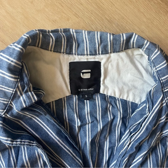 G-STAR Raw Pinstripe Collared Boiler Suit / Jumpsuit - Picture 3 of 3